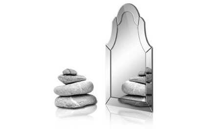 cadre miroir tv