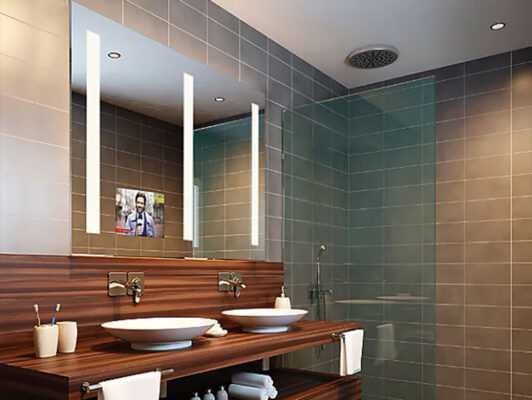 lighting mirror tv